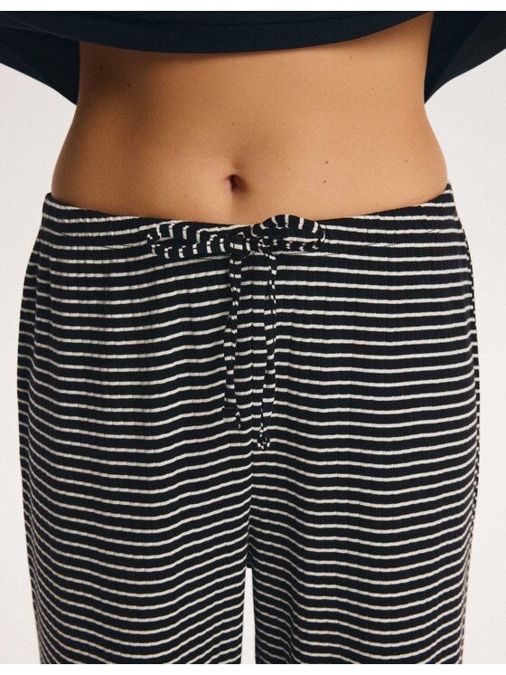 Esotiq Esotiq Piżama 45915 Czarny Regular Fit