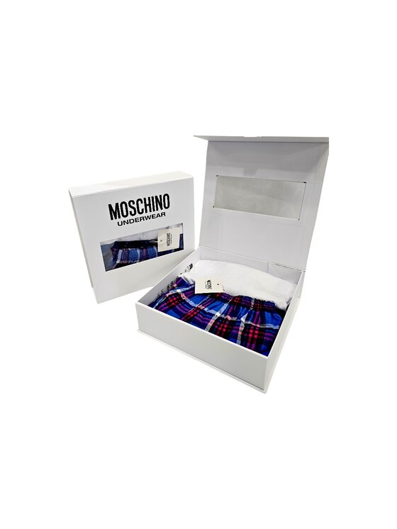 Moschino Underwear Moschino Underwear Pigiama pj set Moschino check Bianco Basic Fit