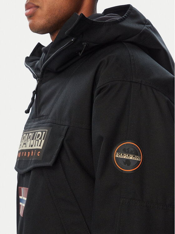 Napapijri Napapijri Giacca anorak Skidoo Next NP0A8B3G Nero Loose Fit