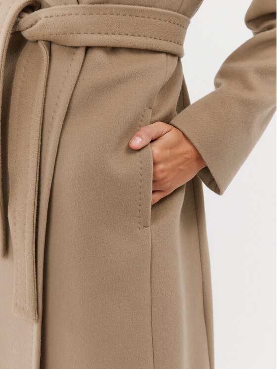 Marella Marella Gyapjú kabát Marna 2330161838200 Barna Regular Fit