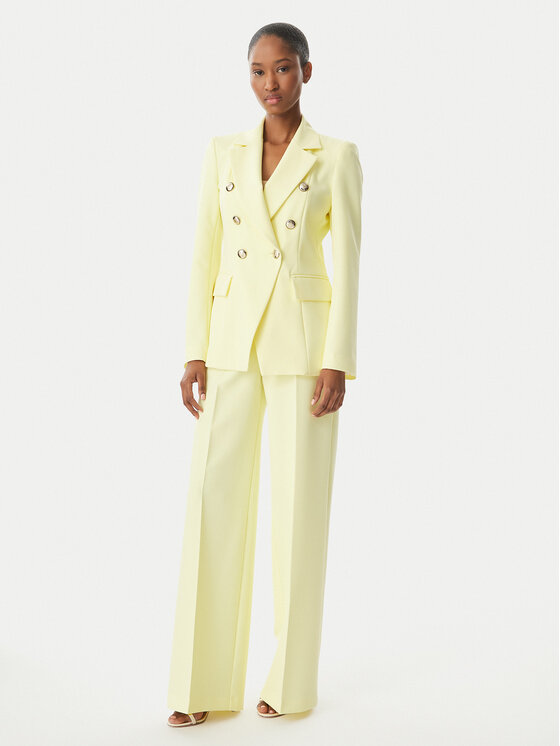 Maryley Maryley Giacca da abito 26EB139/43LE Giallo chiaro Regular Fit