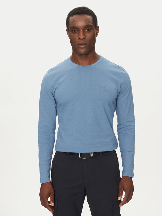 BOSS BOSS Longsleeve Tacks 50512111 Голубий Regular Fit