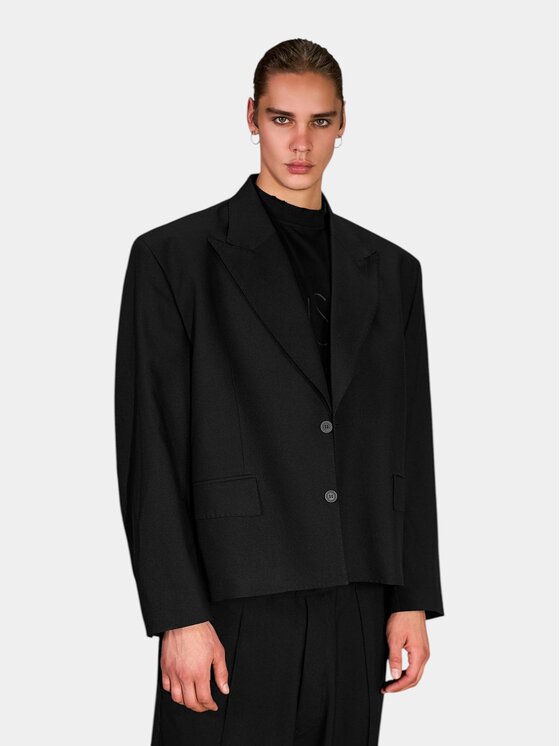 MADE BY SOCIETY MADE BY SOCIETY Kurtka anorak VOID-VOLUME - G17197 Czarny Basic Fit