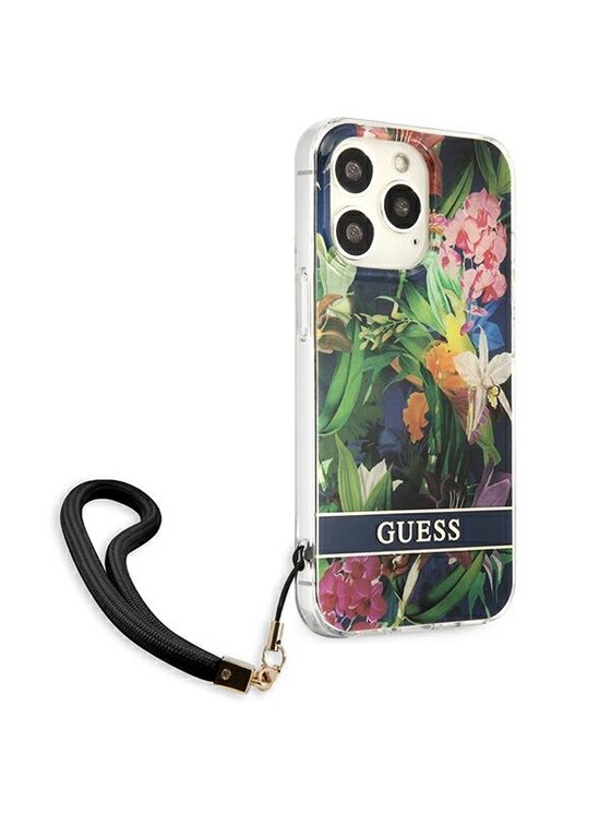 Guess Guess Etui na telefon Flower Cord Niebieski