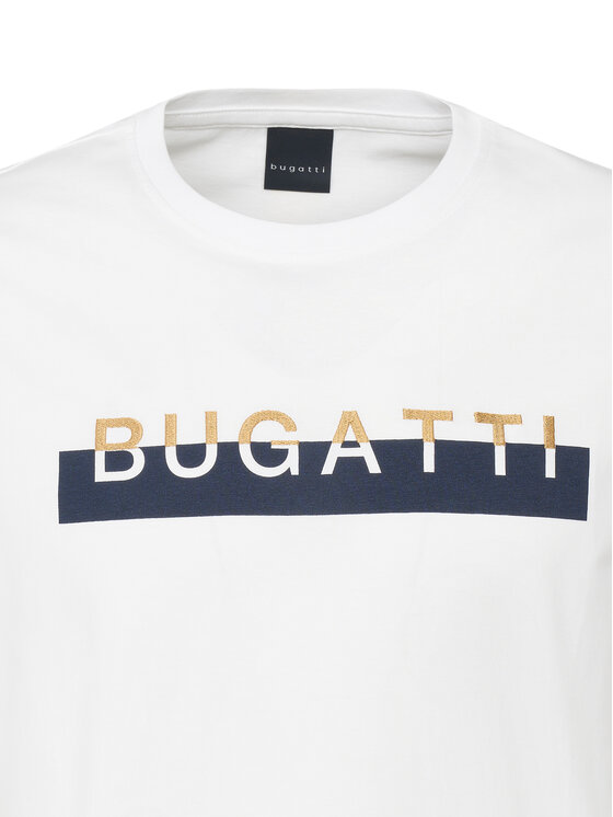 Bugatti Bugatti Tričko 8350-75043C Biela Regular Fit