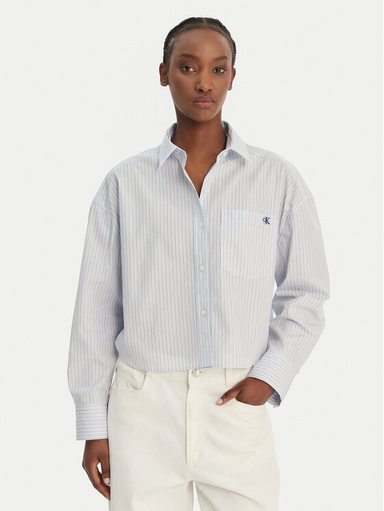 Calvin Klein Jeans Calvin Klein Jeans Риза LV047F105G Светлосиньо Relaxed Fit