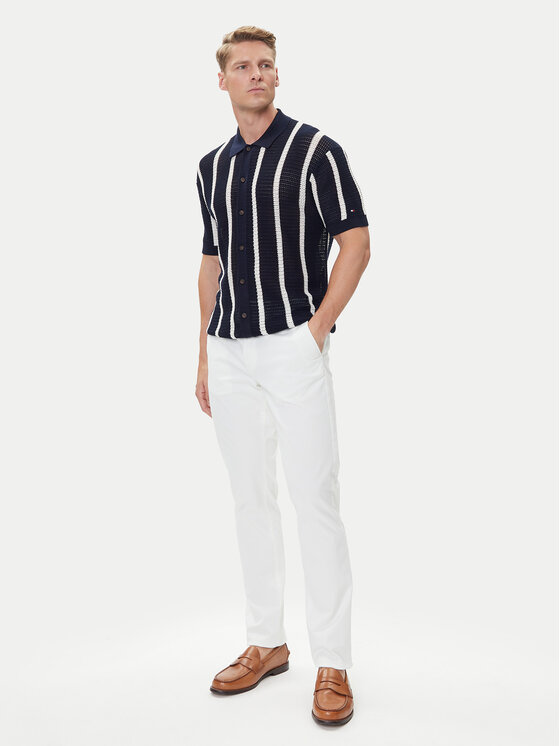Tommy Hilfiger Tommy Hilfiger Košile Vertical MW0MW41225 Tmavomodrá Regular Fit