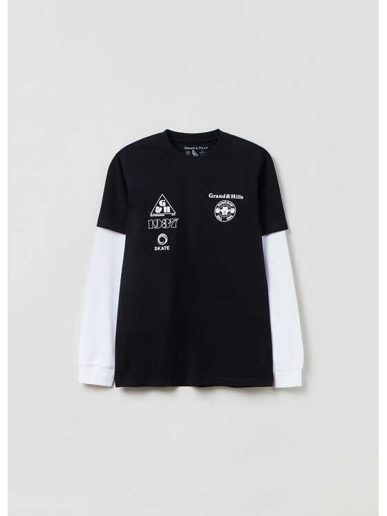 OVS OVS Блуза GRAND & HILLS 1606339 Черен Regular Fit