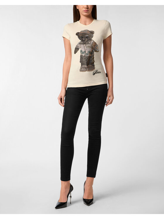 PHILIPP PLEIN PHILIPP PLEIN T-Shirt 27383 Beżowy