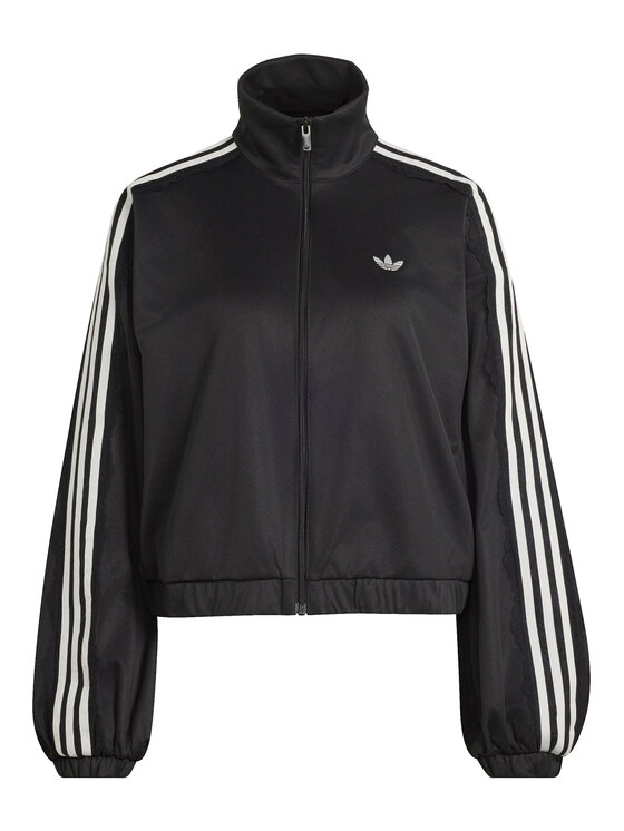 adidas adidas Суитшърт Lace Oversized Archive Track Top LG4279 Черен Regular Fit