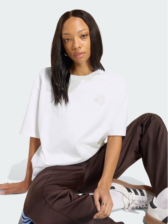 adidas adidas T-Shirt 168119 Biały Oversize