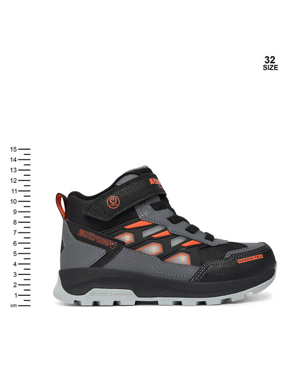Skechers Skechers Trzewiki S-Lights Waterproof: Storm Blazer - Glow Trail 406381L/BKCC Szary