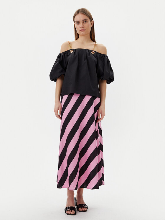 LOLA CASADEMUNT LOLA CASADEMUNT Midi sukňa LS2508003 Ružová Regular Fit