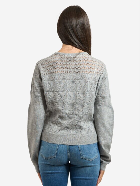 Yes Zee Yes Zee Maglione Maglione donna cropped Grigio Regular Fit