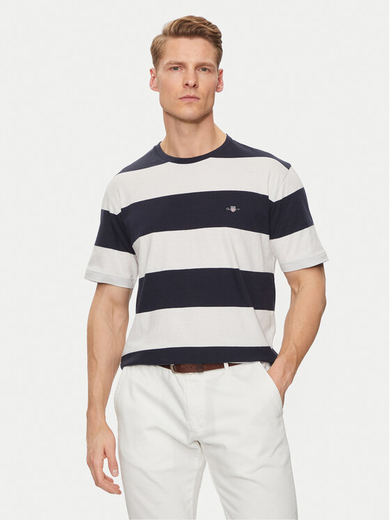Gant Gant Marškinėliai 2003203 Écru Regular Fit