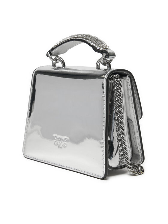 PINKO PINKO Soma Love One Top Handle Micro Light AI 24-25 PLTT 102740 A1JD Sudraba