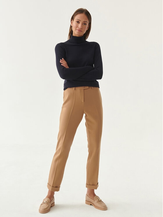 TATUUM Tatuum Kalhoty z materiálu Maxo T2220.140 Béžová Slim Fit