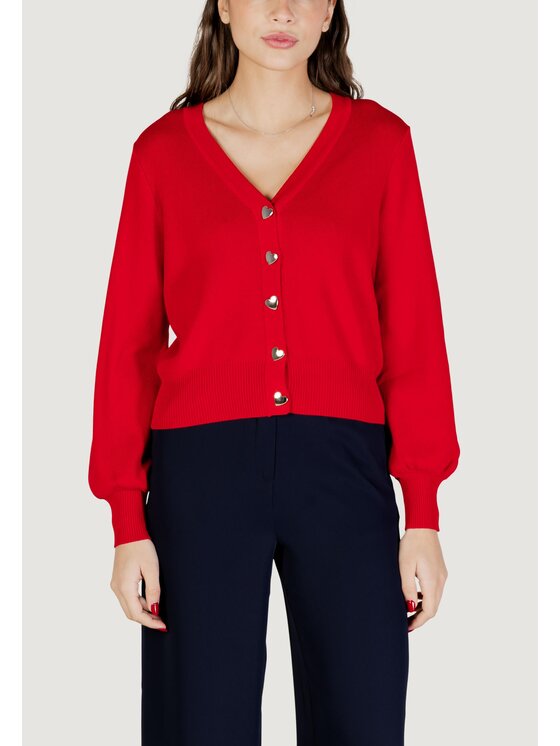 Morgan Morgan Cardigan 261-MLIKE Rosso Regular Fit