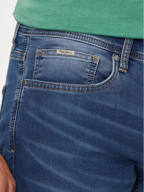 Pepe Jeans Pepe Jeans Дънкови шорти Slim Gymdigo Short PM801075HU2 Син Slim Fit