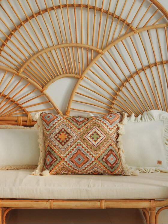 Moi Mili Moi Mili Poduszka dekoracyjna Boho tribe Kolorowy
