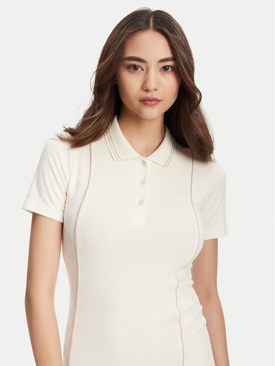 Guess Guess Kootud kleit V5YK00 KCX12 Ekrüüvärv Regular Fit