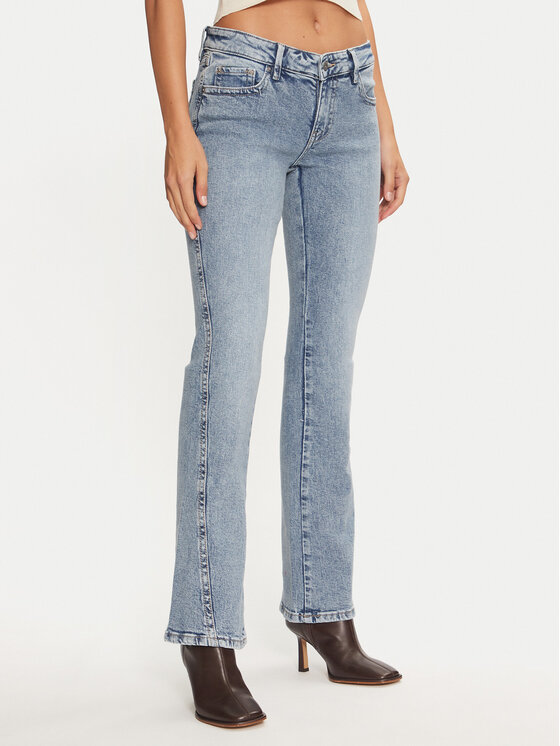 Gina Tricot Gina Tricot Blugi 22839 Albastru Flare Fit
