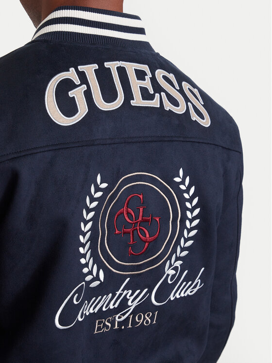 Guess Guess Яке бомбър M6YL23 W2814 Тъмносин Regular Fit
