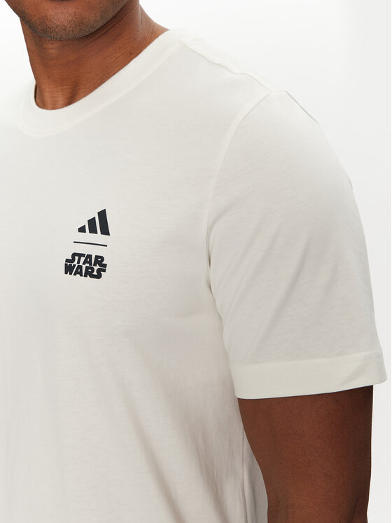 adidas adidas Majica Star Wars The Mandalorian™ JI5715 Bela Regular Fit