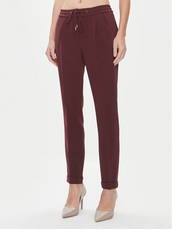 BOSS Boss Штани з тканини Tariyanah 50490039 Бордовий Regular Fit