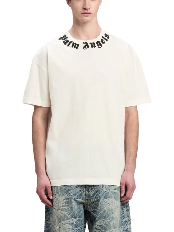 Palm angels maglia bianca new arrivals