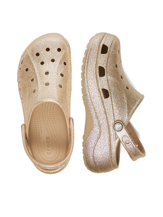 Crocs Crocs Iešļūcenes BAYA PLATFORM CLOG 208459-212 Zelta