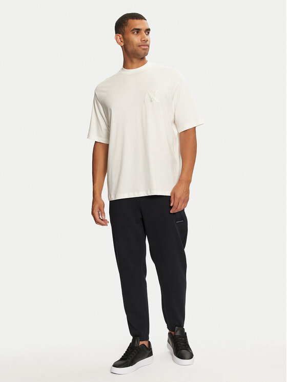 Armani Exchange Armani Exchange T-krekls 6DZMJF ZJLFZ 1116 Balts Regular Fit