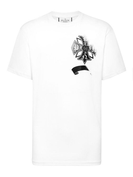 PHILIPP PLEIN PHILIPP PLEIN T-Shirt 26211 Biały Regular Fit