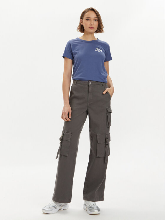 Lee Lee Póló 112350225 Sötétkék Slim Fit