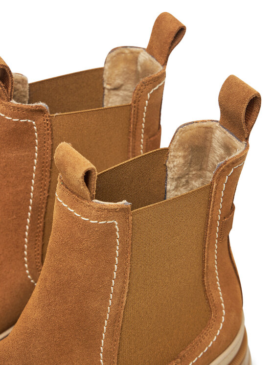 Tamaris Tamaris Kotníková obuv s elastickým prvkem 1-25808-45 Hnědá