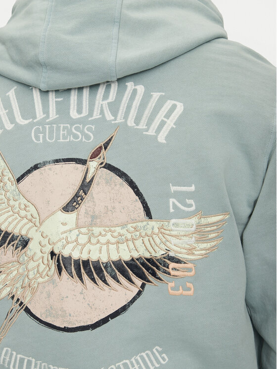 Guess Guess Bluză M5RQ04 KC2B1 Albastru celest Regular Fit