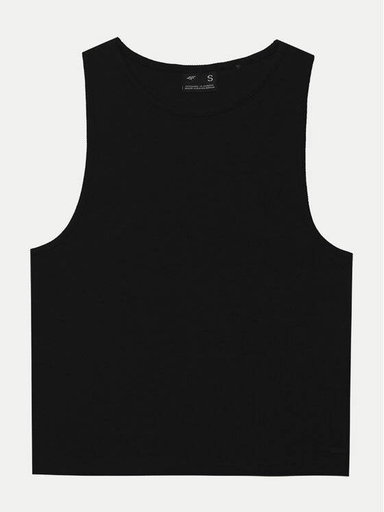 4F 4F Top 4FWSS24TSLEF066 Čierna Slim Fit