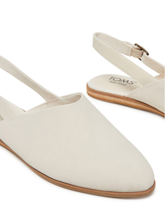 Toms Toms Балетки Jade Slingback 10022014 Écru
