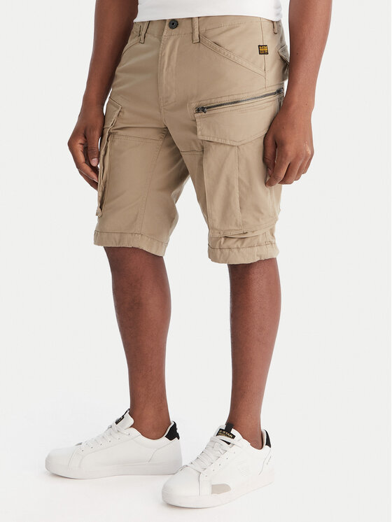 G-Star Raw Pantalon scurți din material Rovic Zip D26214-5126 Verde Relaxed Fit
