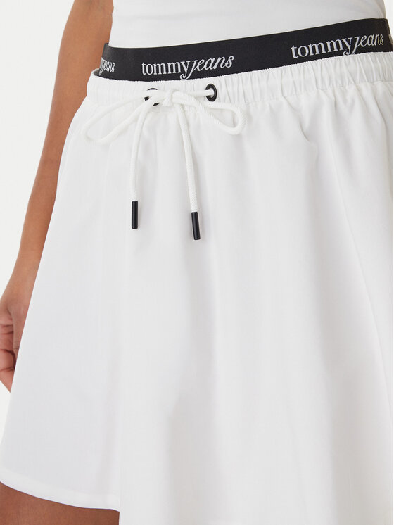 Tommy Jeans Tommy Jeans mini svārki DW0DW22299 Balts Regular Fit