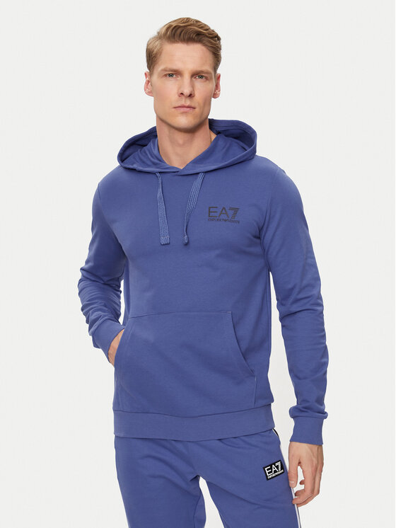 EA7 Emporio Armani Mikina 8NPM18 PJ05Z 1557 Modrá Regular Fit