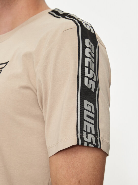 Guess Guess Тишърт Arlo Z4GI18 J1314 Бежов Regular Fit