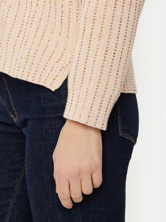 Guess Guess Džemper W5RR03 Z3K70 Bež Regular Fit