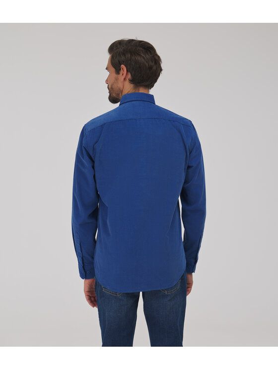 Lee Cooper Lee Cooper Koszula jeansowa RICARD Niebieski Regular Fit