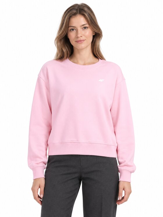 4F 4F Bluza 4FWAW26TSWSF2672-56S Różowy Regular Fit