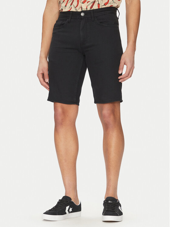 Blend Blend Pantaloni scurți de blugi 20718128 Negru Regular Fit