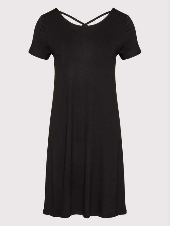 ONLY ONLY Sommerkleid Bera 15131237 Schwarz Regular Fit