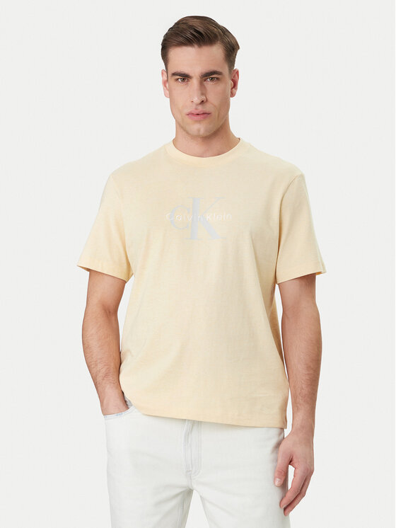 Calvin Klein Jeans Calvin Klein Jeans Majica Hero Monologo LV04RB862G Rumena Regular Fit