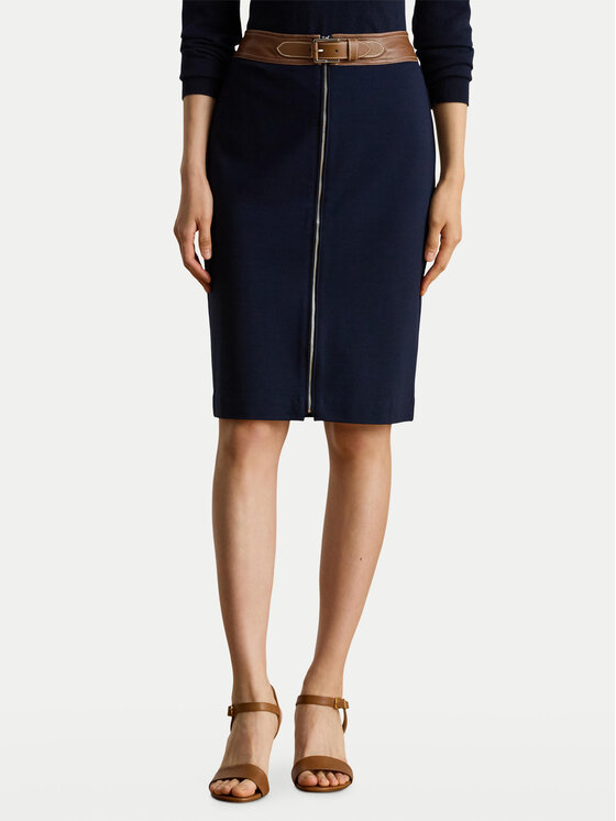 LAUREN RALPH LAUREN LAUREN RALPH LAUREN Ceruzaszoknya 200980024001 Sötétkék Slim Fit