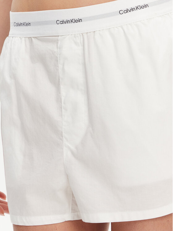 Calvin Klein Underwear Calvin Klein Underwear Kratke pidžama hlače LV00QS7411 Bijela Relaxed Fit
